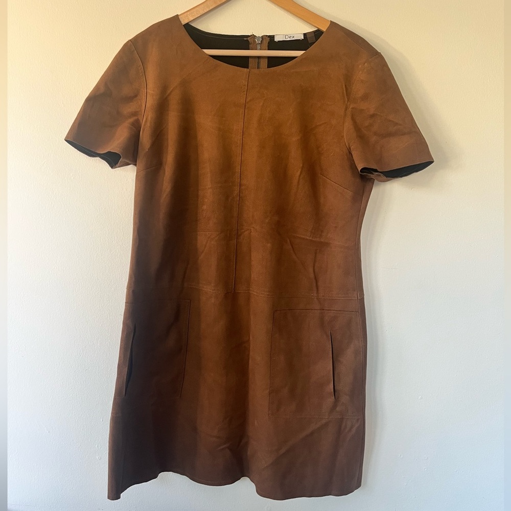 Dex faux suede dress